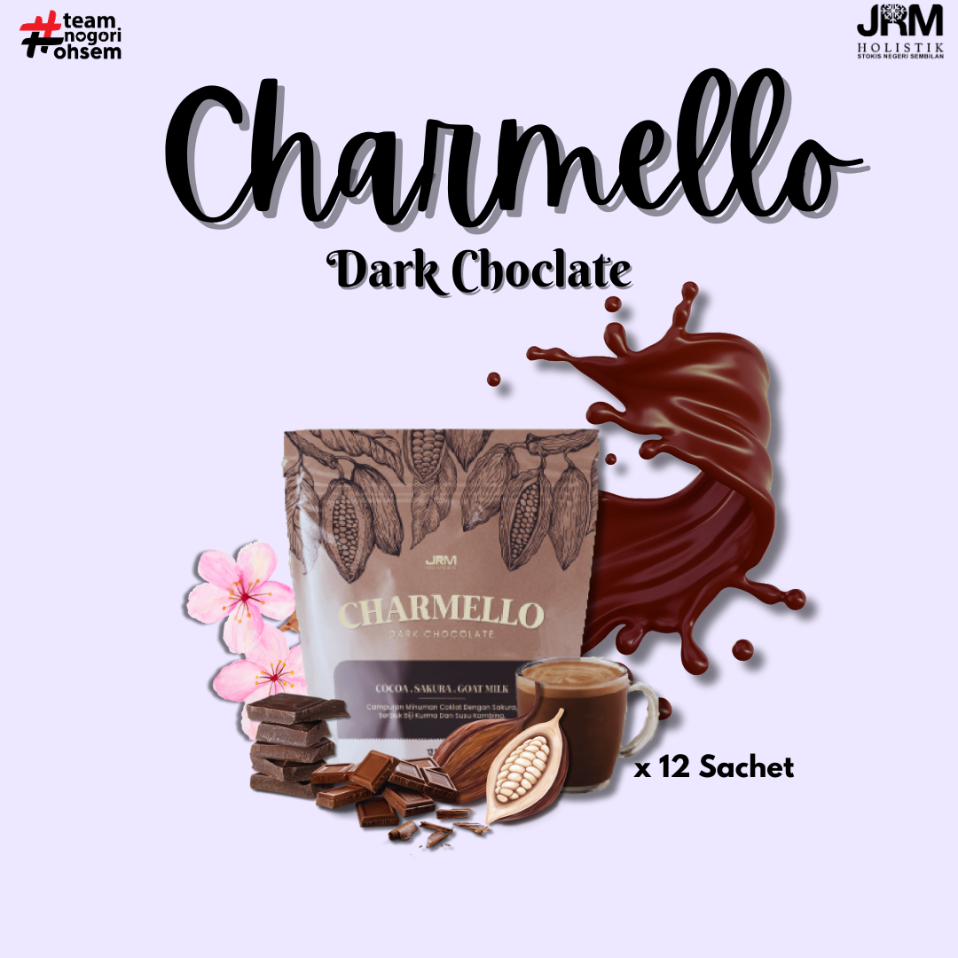 Charmello Dark Chocolate JRM Holistik: Gabungan Rasa Premium & Khasiat Kesihatan